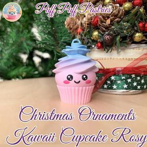Christmas Ornaments Kawaii Cupcake Rosy