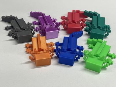 Articulated Minecraft Axolotl