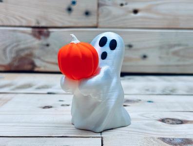 Ghost Holding Pumpkin