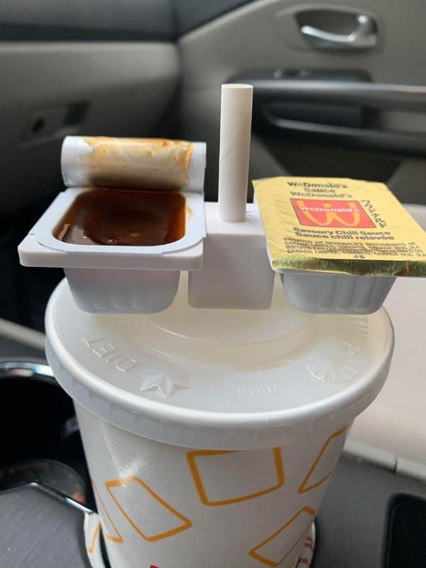 Fast Food On The Go Dipping Sauce Caddy