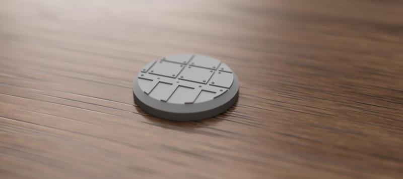 32mm Tabletop War game Base - Industrial