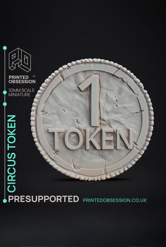 Circus Token - Circus of Horrors - Handout - PRESUPPORTED