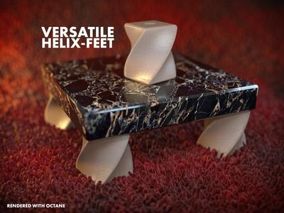 Versatile Helix Shelf Feet