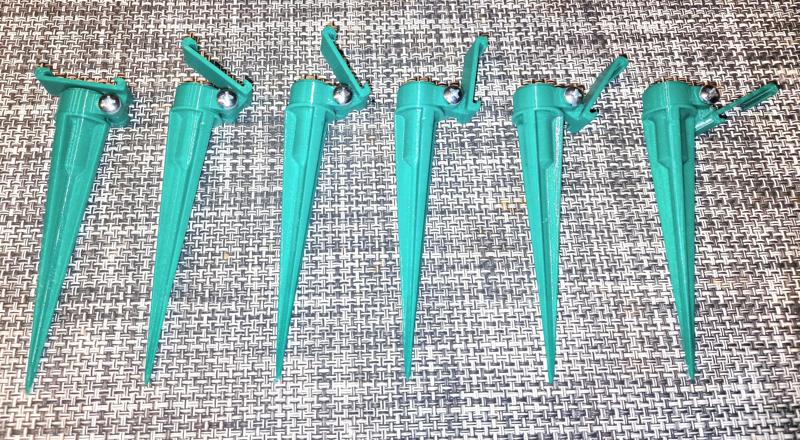 Earth rod garden irrigation