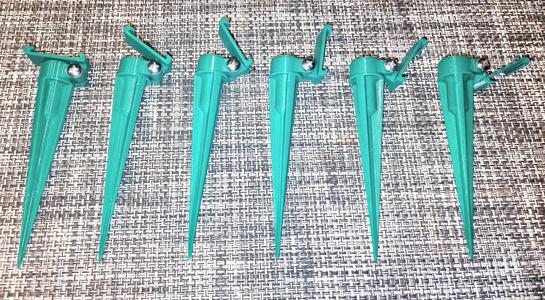 Earth rod garden irrigation