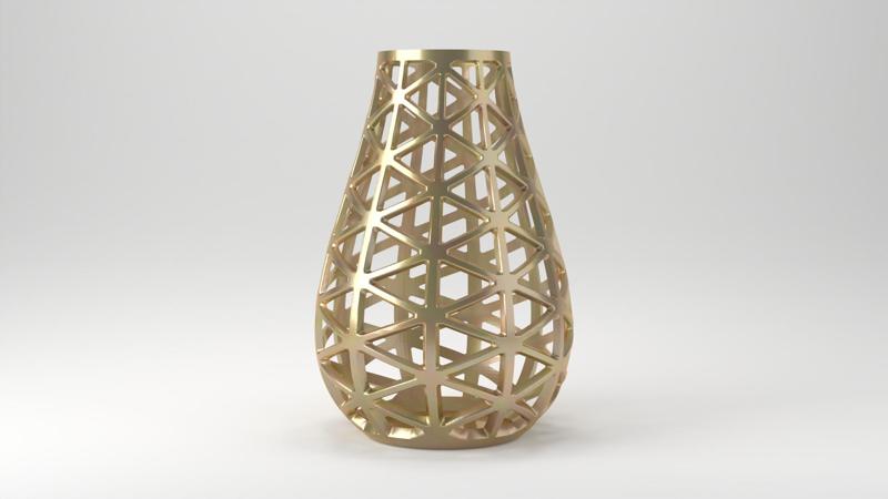 Triangle Lattice Vase