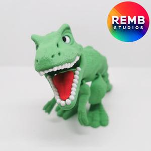 Flexi T-Rex Dinosaur  | Articulated Trex NO support