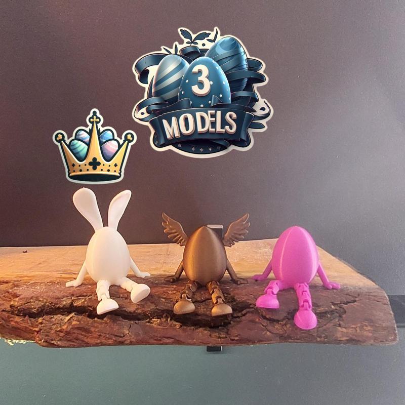 articulated easter egg with ears