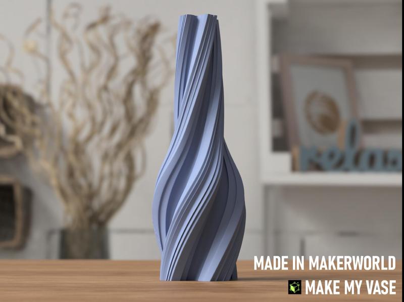 Twisted Vase (made by Makerlab Make My Vase)