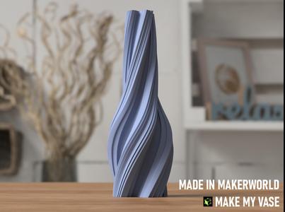 Twisted Vase (made by Makerlab Make My Vase)