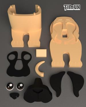 ENGLISH MASTIFF GLASSES HOLDER