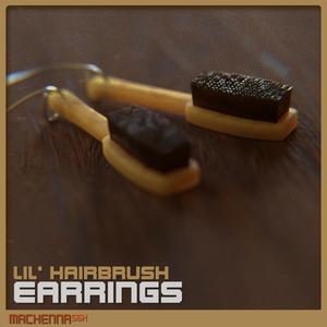 Lil' Hairbrush Earrings