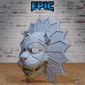 Lion Mask / Cosplay Costume Item / Wall Decoration / Collectible Decorative Statue / Fantasy Decor