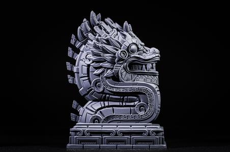 Aztec Dragon bust (Pre-Supported)