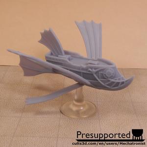 Tradesman Fish Ship Spelljammer Miniature from DnD
