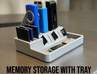 Memory Card Holder With Tray