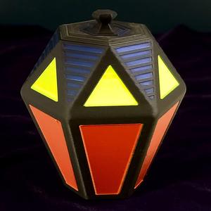 Futuristic Faceted Container / Stash Jar