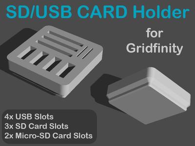 Gridfinity - SD USB Holder