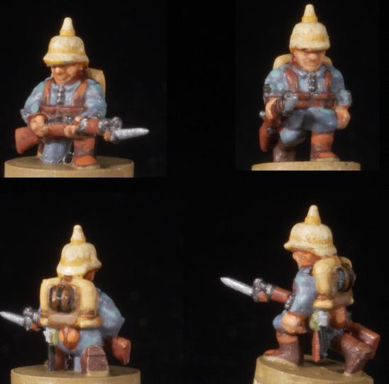 6-15mm German Great War Infantry (1914-16) in Pickelhaubes WWI-DE-7