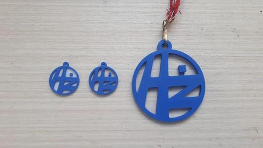 HŽ logo pendant of Croatian Railways, Three variants 20, 32, 50mm   