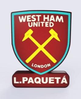 West Ham United Sign - LED strip compatible