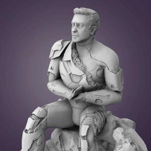 The Defeated Iron Man 3D Miniature for Diorama | Assembly