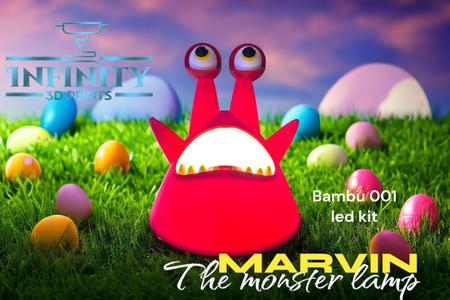 BAMBU 001 LED KIT - MARVIN THE MONSTER LAMP