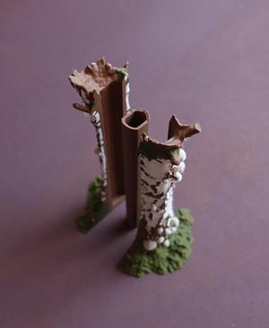 Tree trunk vase “Betula Pendula”