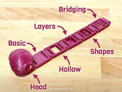 Flexi Fila Swatch (filament samples made fun - flexible calibration)
