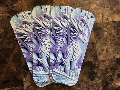 Dragon Bookmark 2 - Hueforge - 4 colors
