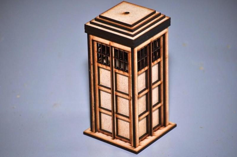 Laser Cut Police Box (aka TARDIS)