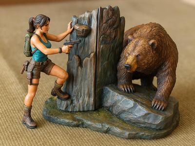 Grizzly Adventurer figurine 