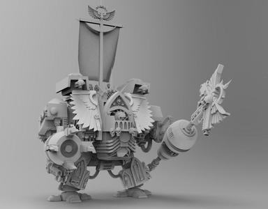 Super Old and Preachy Boxy Robot with Badass Beating Stick