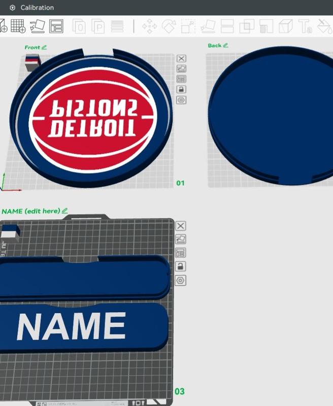 Detroit Pistons Sign - LED Strip Compatible