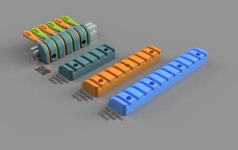 Rj45 Universal Patch Cable Manager / Cable PASS-Through 90 degree angle for Alu 2020 / 3030 / 4040 Profile   