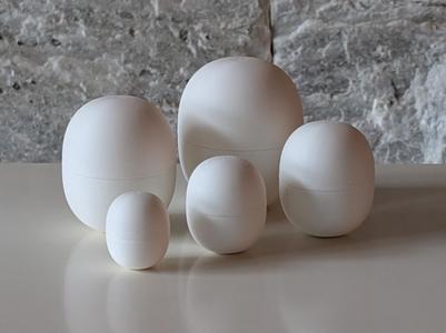 Supereggs - 5 nested eggs based on a superellipse