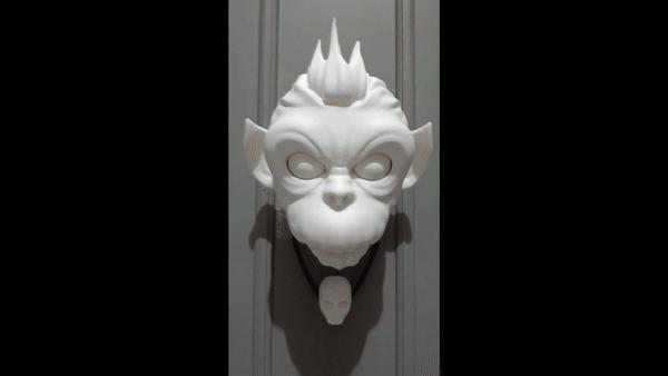 Halloween Evil Monkey Door Knocker