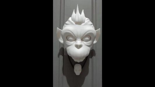 Halloween Evil Monkey Door Knocker