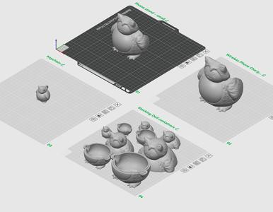 Realistic Snorlax - Phone Holder & Charger - 3D print STL and 3MF file