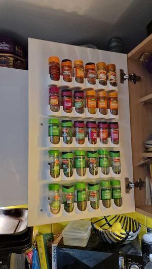 Spice Rack for inside cupboard
