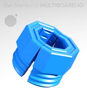 9 mm Big Thread, Push-fit Head, Folded-Bolt