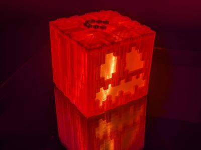 Minecraft Jack-O'-Lantern Lamp