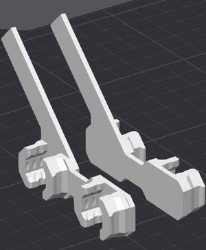 4 mm Offset, Command Strip Mount, Cross Quad Offset - DS Part A for Maultiboard
