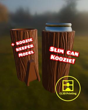Slim Can Koozie Set - Wood