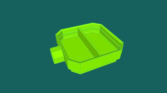 Remix of 1x1x0·25, Push Fit, No Base Holes, 1 Divide