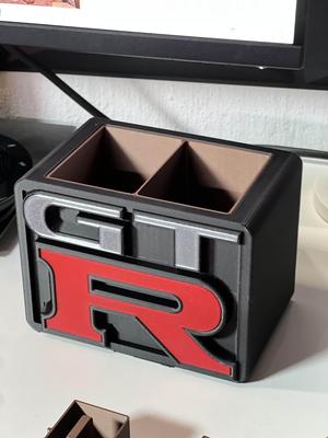 GTR Logo Modular Desk Organizer – Multi-Piece, No AMS Needed (Free Download)