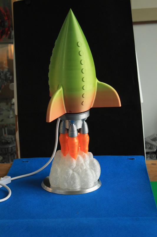 Vase rocket night light/ lamp