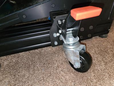 Workbench Caster Adapter for 4040 based simrigs