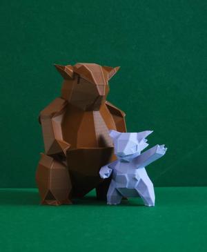 Mega Kangaskhan Low Poly Pokemon