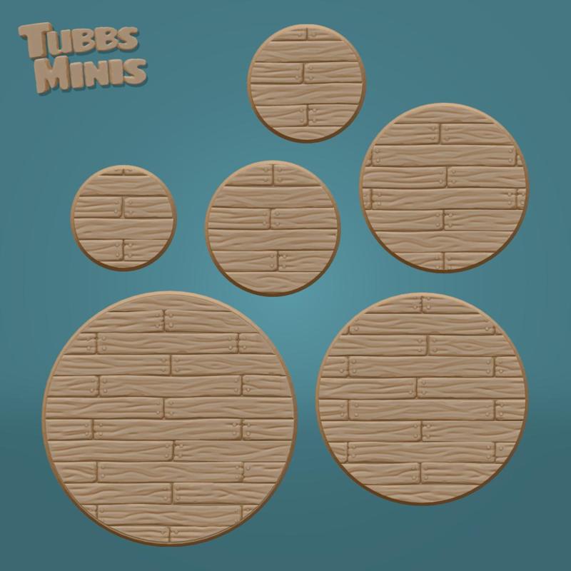 Wooden Planks - Free Miniature Bases
